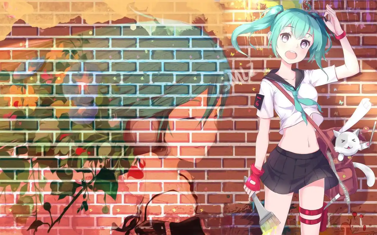 精美动漫美女插画桌面壁纸高清大图预览1920x1200_卡通动漫下载_美桌