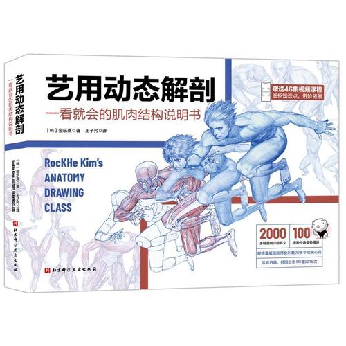 艺用动态解剖:一看会的肌肉结构说明书书金乐熹艺用解剖学普通大众