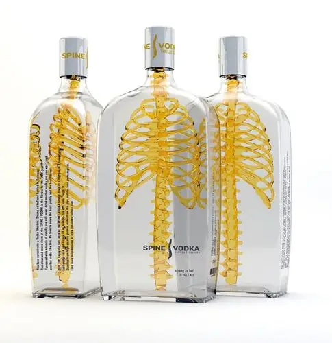 德国设计师johannes schulz设计的一款伏特加包装-spine vodka,外形