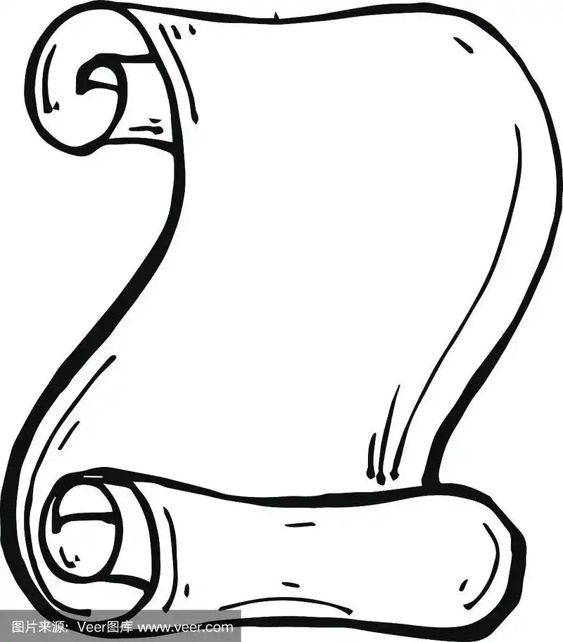 在白色背景上隔离的干净纸卷