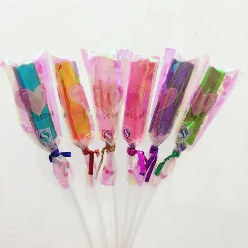 百嘉尚 长杆金条棒棒糖 创意可爱糖果 长棒花束 圣诞节儿童节糖果