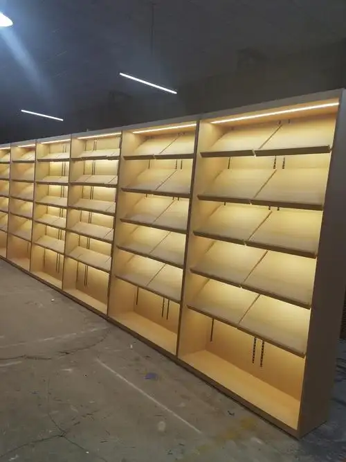 网络直播展示柜配件柜台高柜靠墙展示柜台现代简约