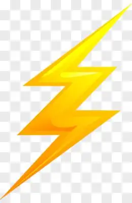 卡通精美闪电