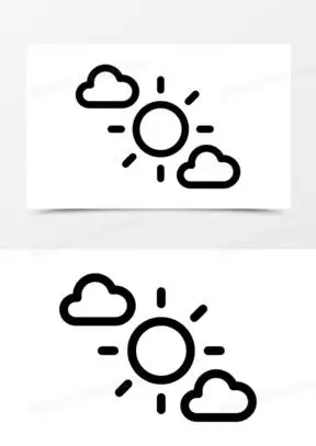 阴天图片标志卡通素材下载_熊猫办公