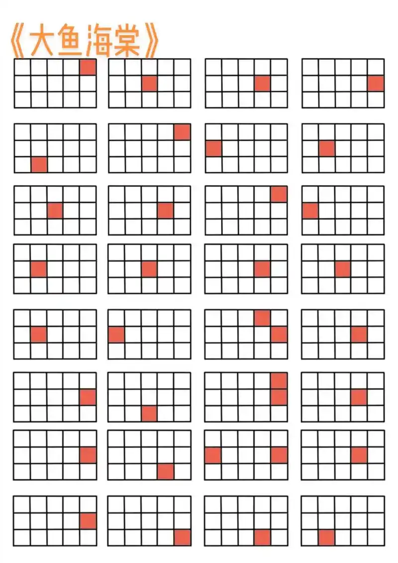 《大鱼海棠》光遇琴谱#光遇格子谱 #光遇琴谱 - 抖音