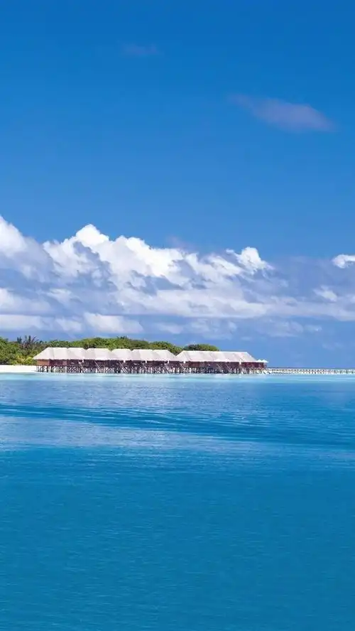 壁纸 马尔代夫,度假村,蓝色的大海,船 2880x1800 hd 高清壁纸, 图片