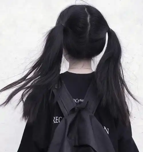 女头女生头像双马尾