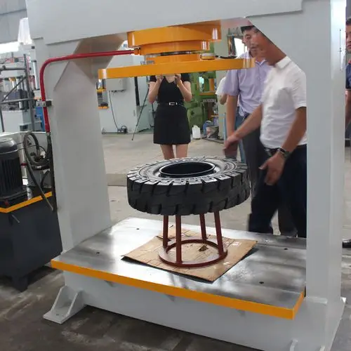 实心轮胎压胎机拆装机叉车轮胎压装机工程车轮胎轮毂拆胎机100t