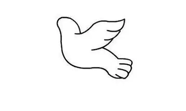 一笔画鸽子一步一步教你画白鸽儿童鸽子简笔画3笔画鸽子 精彩