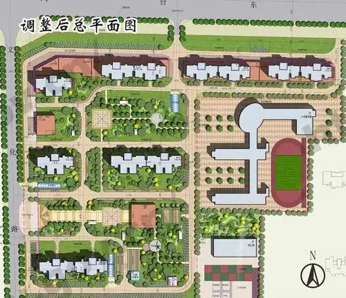 公示和园二期住宅小区建筑设计方案调整总平面图批前公示