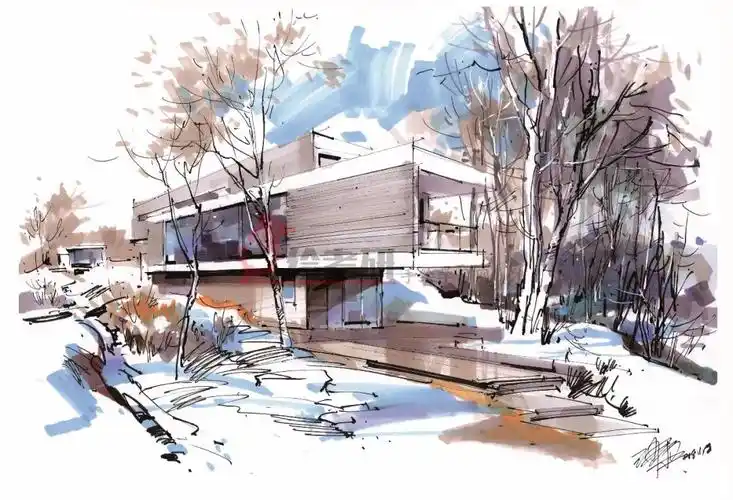 手绘名师沙沛景观室内手绘作品高清大图