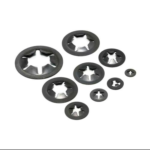 65猛轴承夹挡圈轴用梅花卡簧圈密型内齿花型垫片螺钉锁紧m3-12