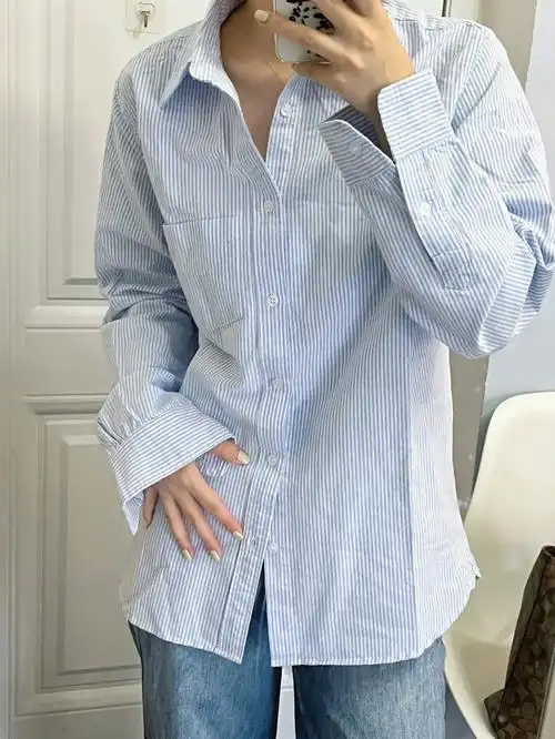 70r拿捏初秋男友风衬衫