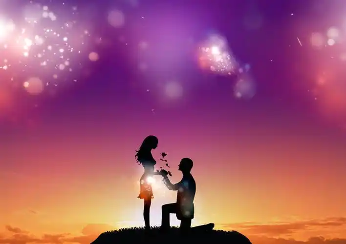 浪漫情人背景素材