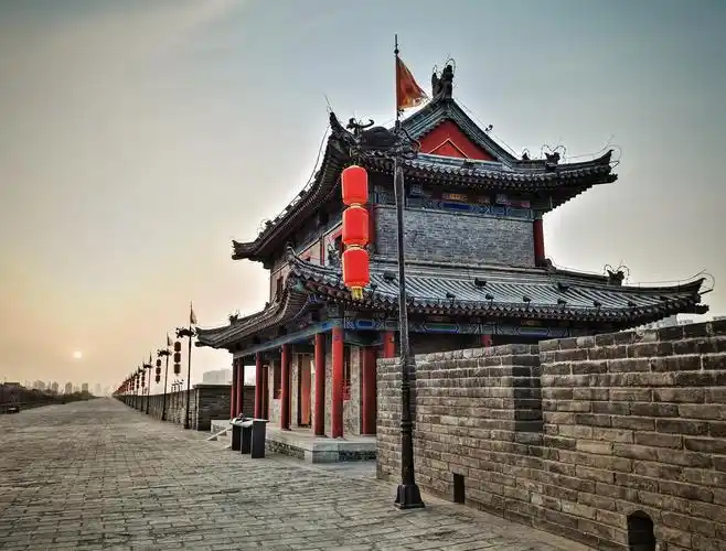 城墙西安旅游简约大气白色西安西安旅游宣传海报中国西安陶器兵种的