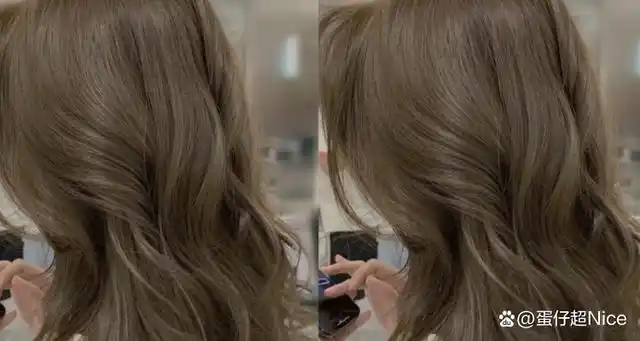 茶棕色掉色之后的照片