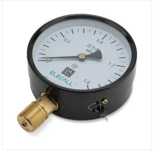 伊莱科(elecall)普通型压力表径向指针式自来水压力表y-100水压表空