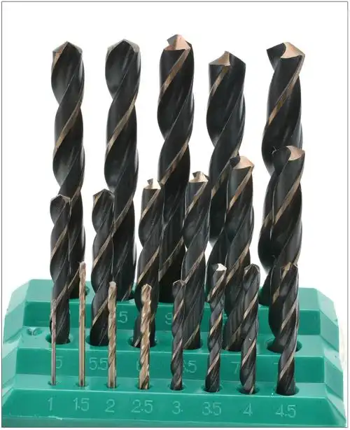 威力狮高速钢麻花钻头1-13mm麻花钻咀钻花13件19件套装钻头w2677