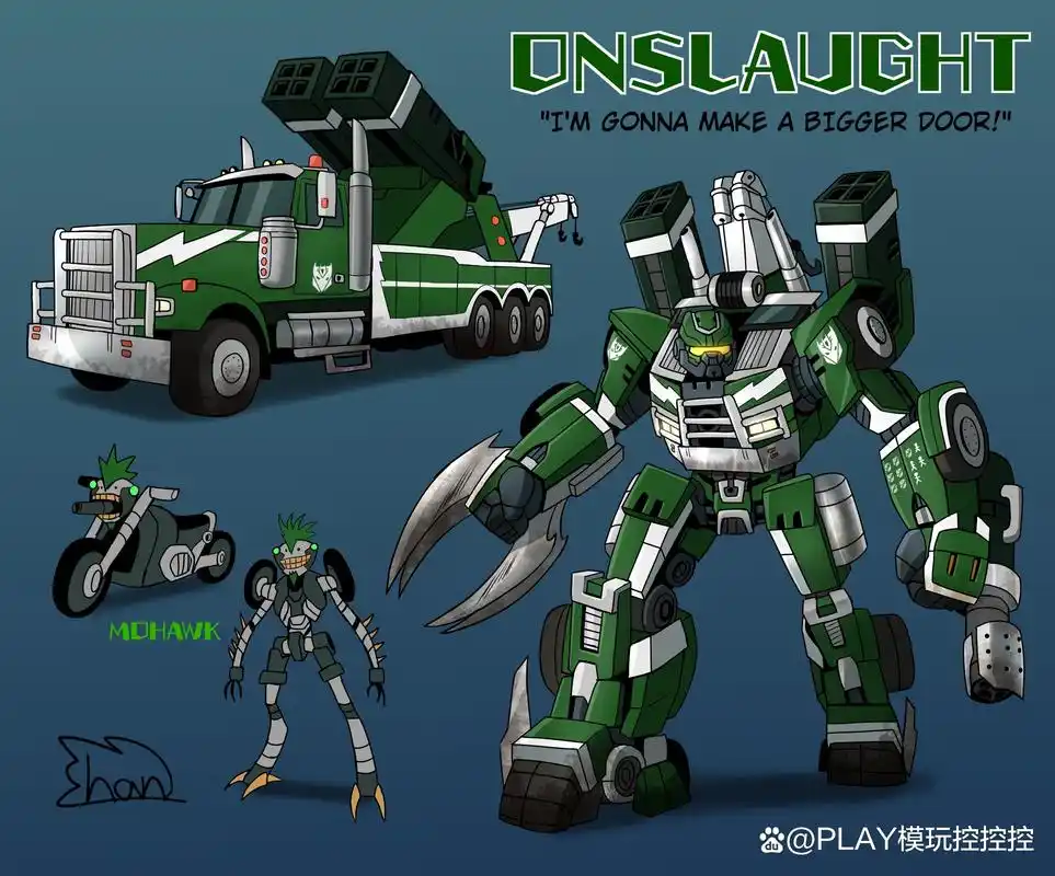 6位变形金刚角色全新设计,毒液变沙滩摩托,袭击变卡车
