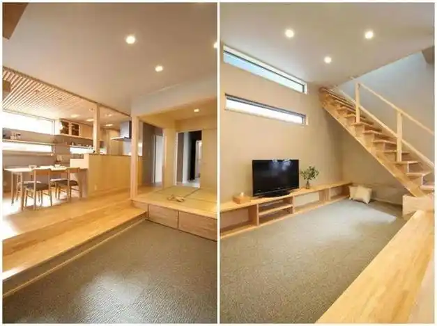 日本的下沉式客厅比玄关更加实用增加收纳的同时连沙发都省了