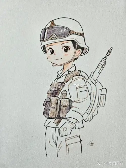 彩铅i 八一,致敬中国军人|||八一建军节,致敬最可爱的人!