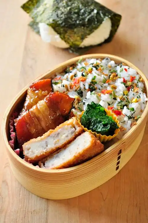 日式和风猪扒便当