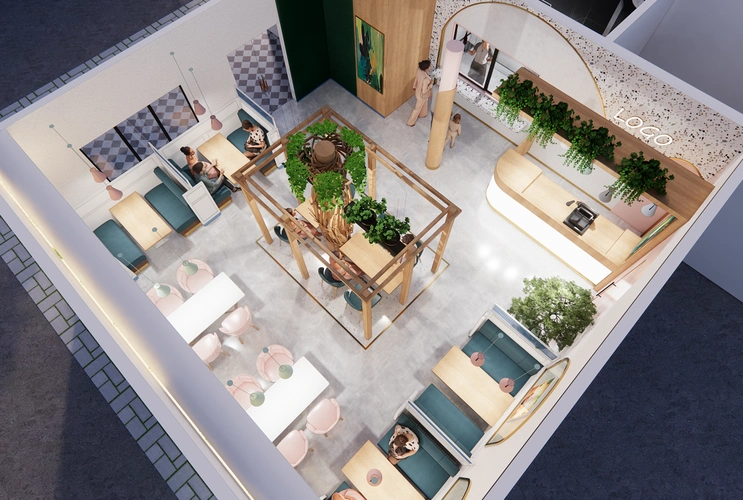 咖啡店室内设计咖啡馆设计木质酒吧柜台咖啡亭出售咖啡店展示柜 - buy