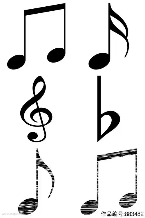 精品音乐音符免抠素材设计