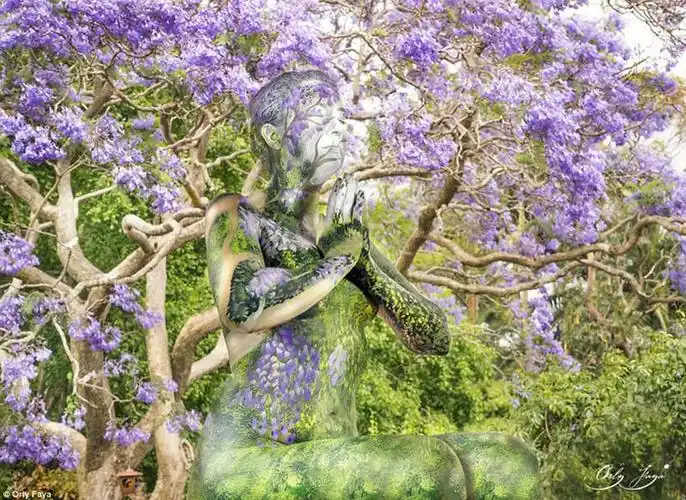 叹为观止人体与自然天人合一的彩绘艺术4