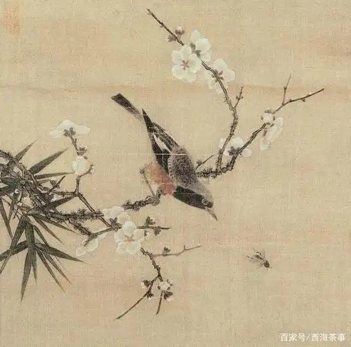 花鸟图 元代 钱远