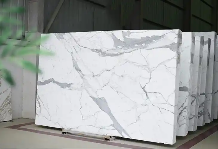 天然白色石材鱼肚白大理石家具台桌面背景墙面楼梯踏步石线条定制