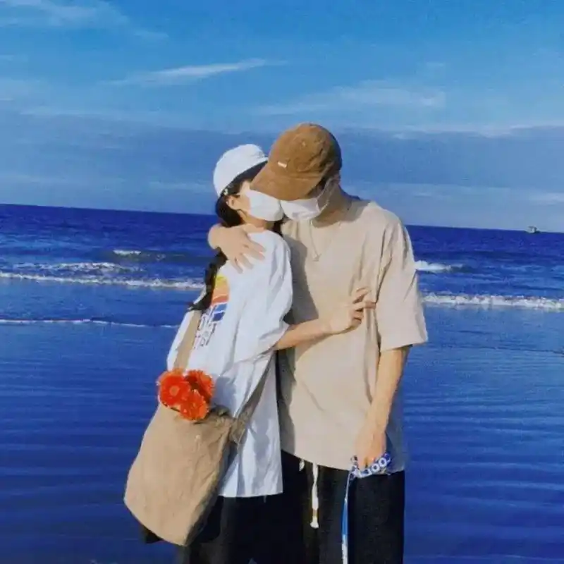 情侣头像 #真人情头一男一女  - 抖音