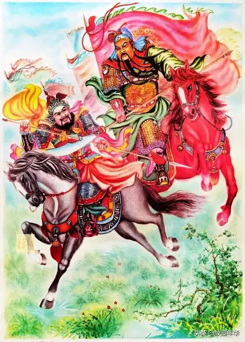 一组高清修复版关羽题材年画,太精美了