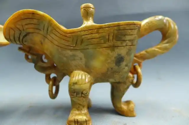 战汉玉爵杯一对