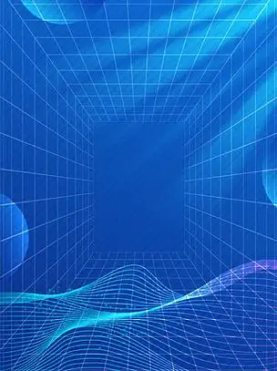 蓝色渐变网格it互联网科技感商务展板背景