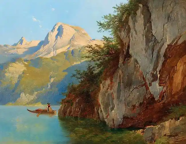 原创奥地利艺术家约瑟夫托马雅戈尔风景油画作品欣赏