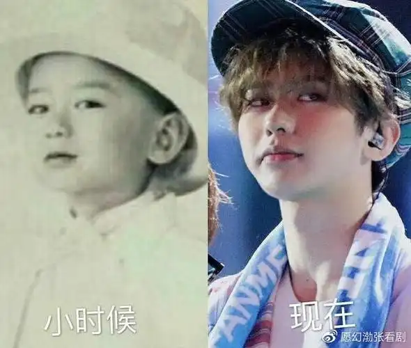 小时候的蔡徐坤,还是肉脸,小光头,可爱度和郝邵小时候有得一拼!