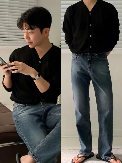 不一,纹路也不同水系发白的牛仔裤搭配纯色上衣也会很不错90tips