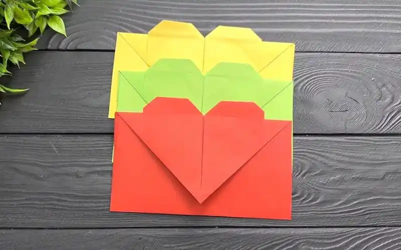 【折纸信封】简单易学的爱心信封,好看又实用