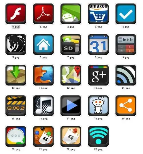 黑色框手机系统图标下载黑色框手机系统pngico图标素材