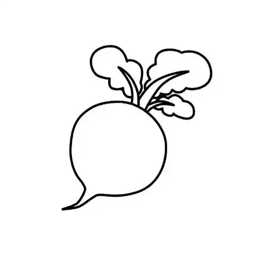 红萝卜简笔画法