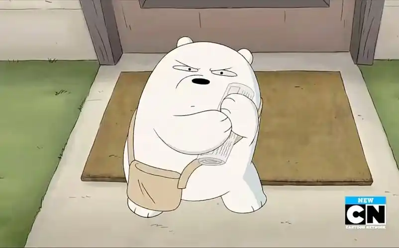 咱们裸熊白熊送报和乌鸦杠上了