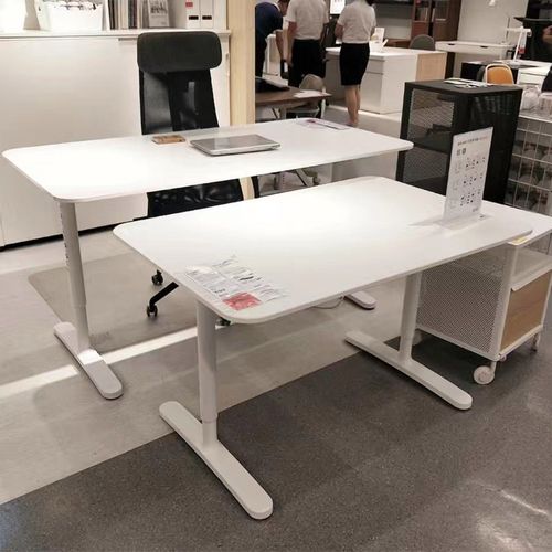 宜家家居ikea贝肯特书桌办公电脑桌高度可升降白领学生学习桌北欧