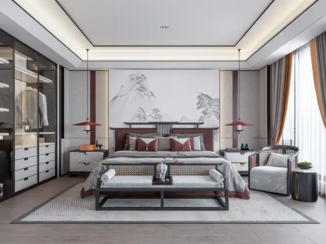 新中式卧室