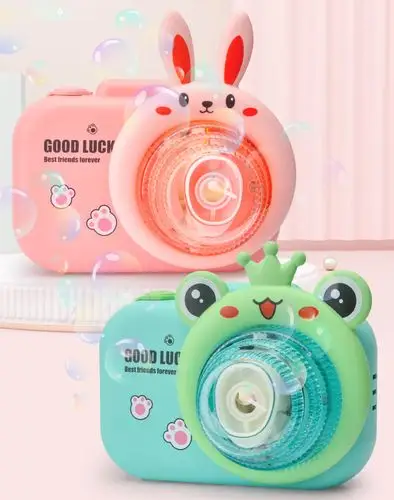 抖音同款全自动泡泡机儿童电动吹泡泡玩具男孩卡通泡泡照相机批发