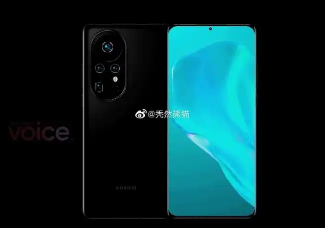 原创华为p50全新渲染图曝光后置圆形四摄发布时间又延期了