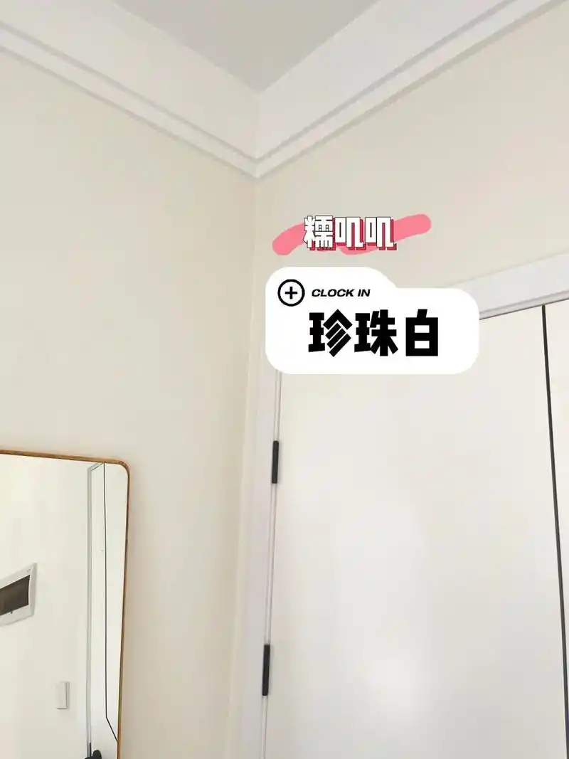 全屋乳胶漆大面积珍珠白 背景墙跳色 ~ 入住已有小半年,立邦珍珠白