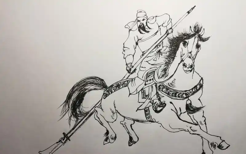 手绘--武将关羽