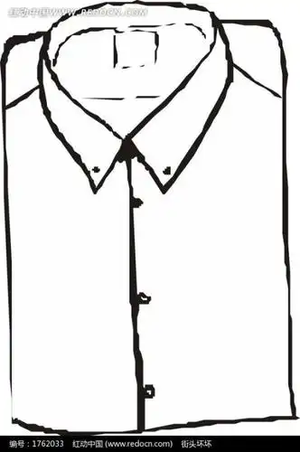 免费素材 矢量素材 生活百科 珠宝服饰 线描简笔画衬衫 请您分享