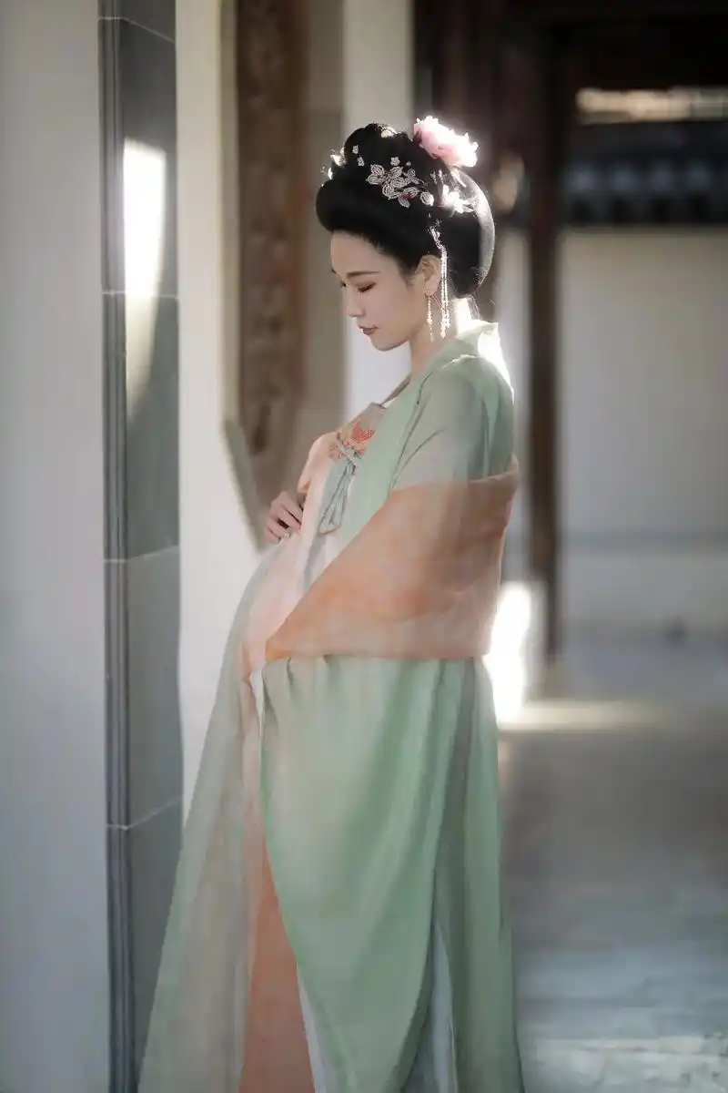 唐风汉服孕妇照78石家庄汉服写真 冬天的阳光太温柔啦 91阿梦